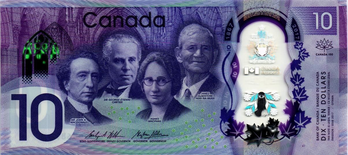 КАНАДА 10 ДОЛЛАРОВ мини 1