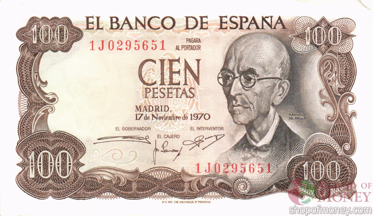 ИСПАНИЯ 100 ПЕСЕТ мини 1