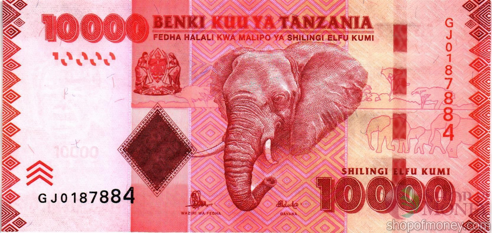 ТАНЗАНИЯ 10000 ШИЛЛИНГОВ