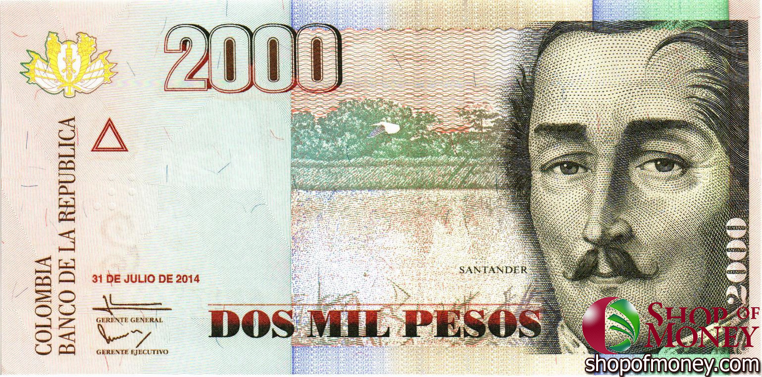 КОЛУМБИЯ 2000 ПЕСО (31.07.2014)