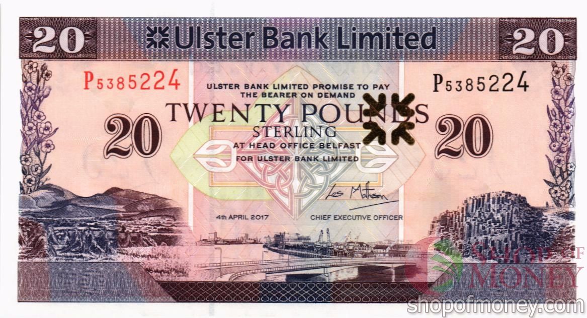 СЕВЕРНАЯ ИРЛАНДИЯ 20 ФУНТОВ мини 1