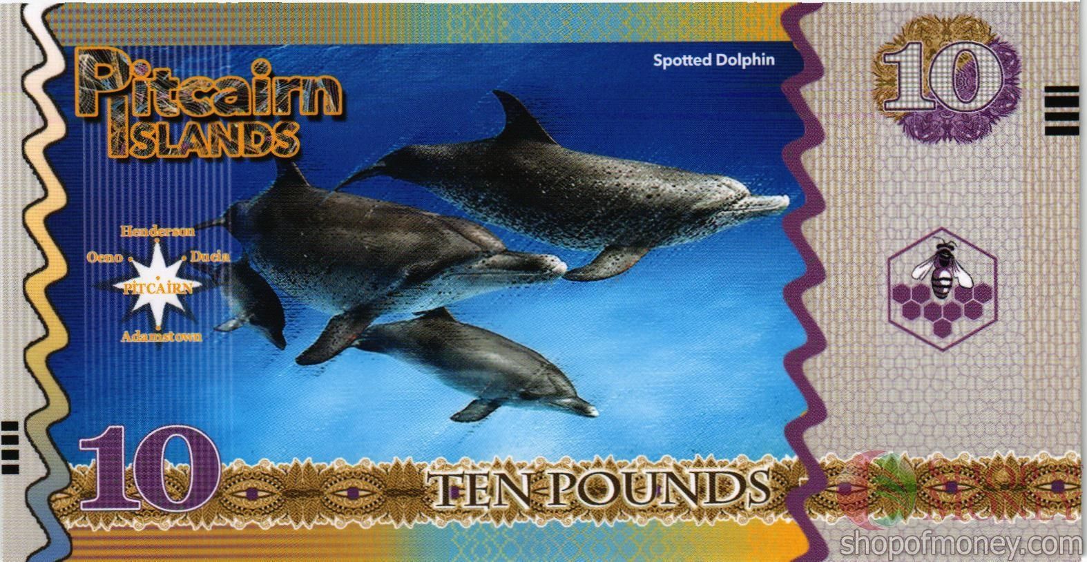 ОСТРОВА ПИТКЭРН 10 ФУНТОВ мини 2