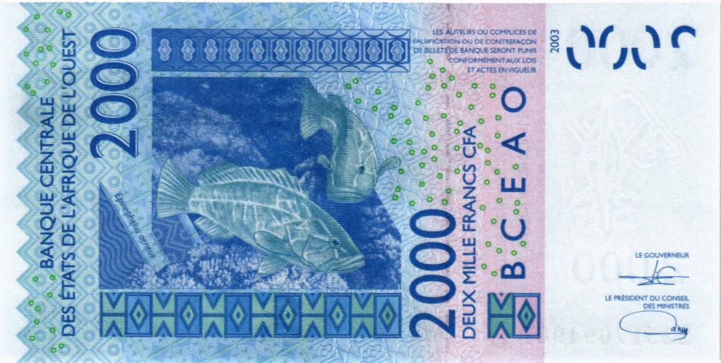 WAS - МАЛИ 2000 ФРАНКОВ (D) мини 2