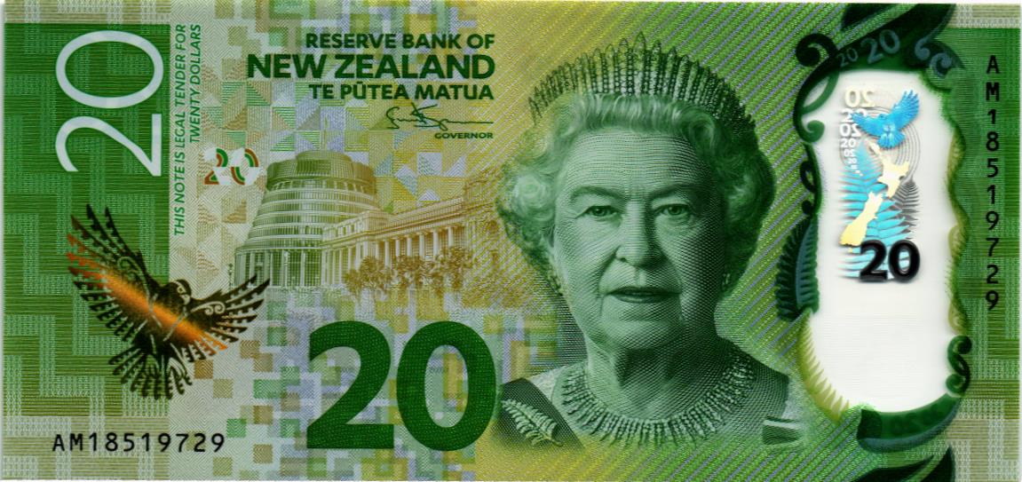 НОВАЯ ЗЕЛАНДИЯ 20 ДОЛЛАРОВ мини 1
