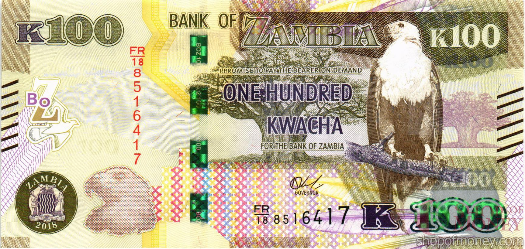 ЗАМБИЯ 100 КВАЧА