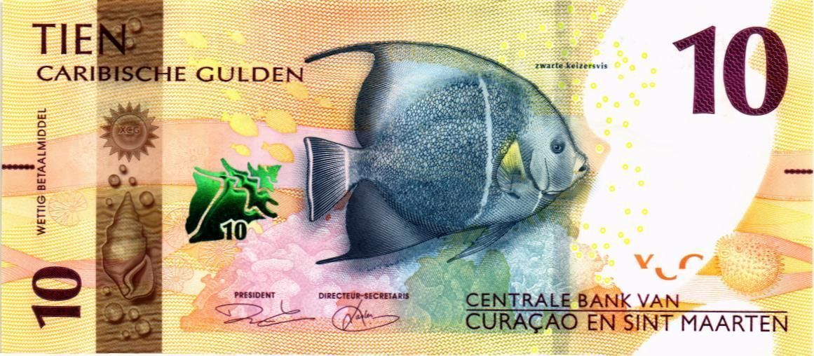КЮРАСАО И СИНТ-МАРТЕН 10 ГУЛЬДЕНОВ мини 1