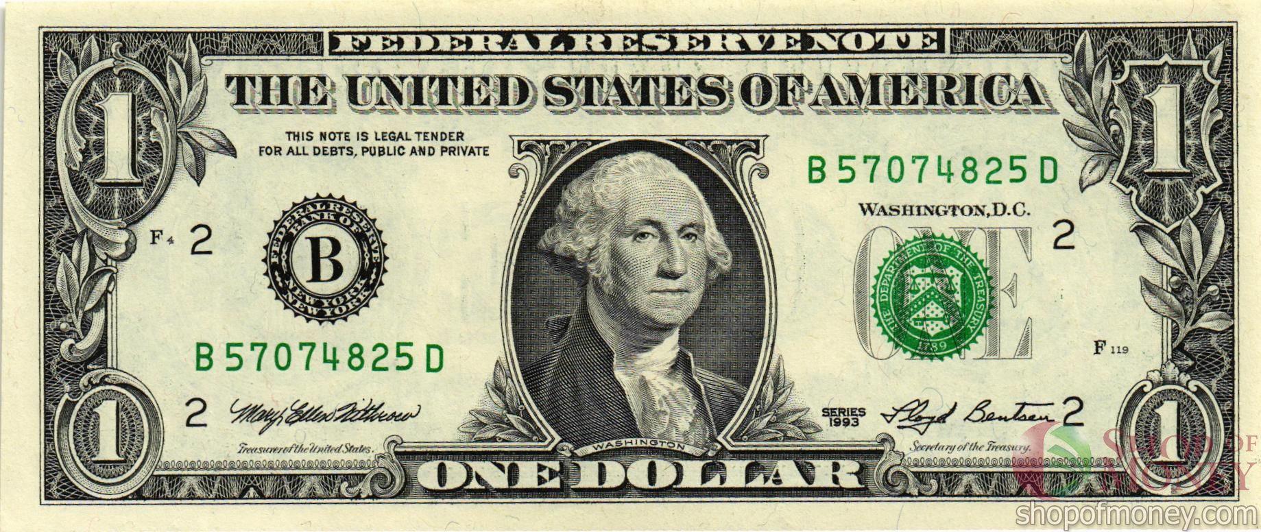 США 1 ДОЛЛАР (B-Нью-Йорк) мини 1