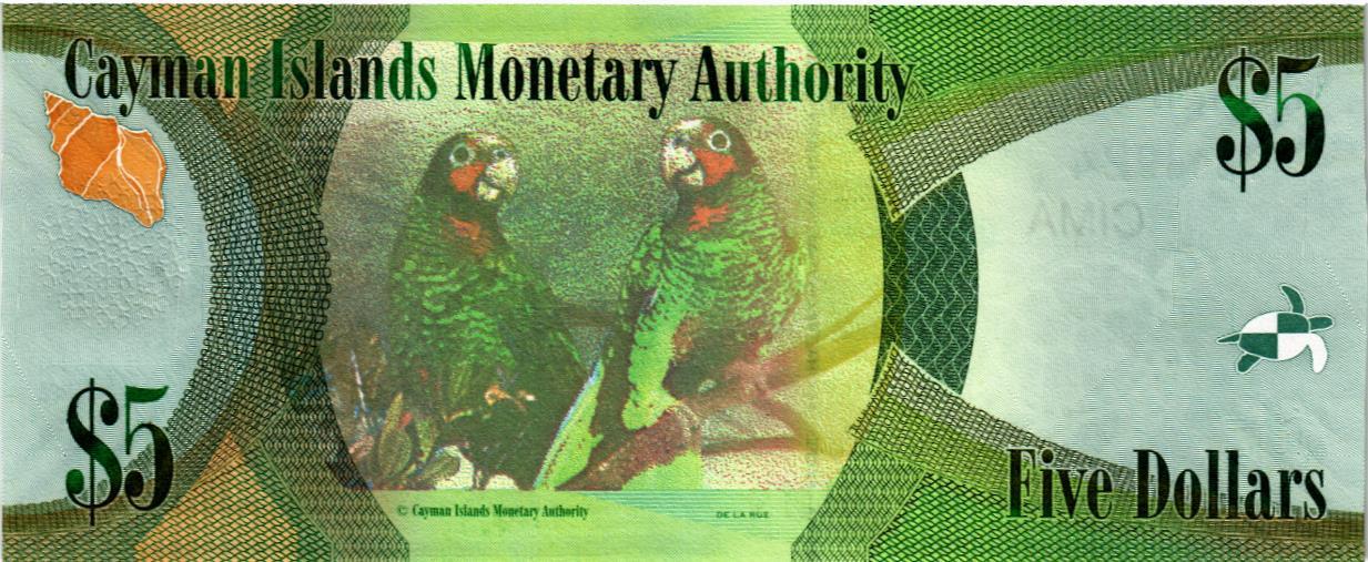 КАЙМАНОВЫ ОСТРОВА 5 ДОЛЛАРОВ мини 2