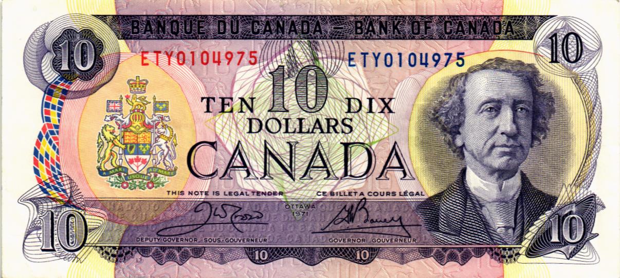 КАНАДА 10 ДОЛЛАРОВ мини 1