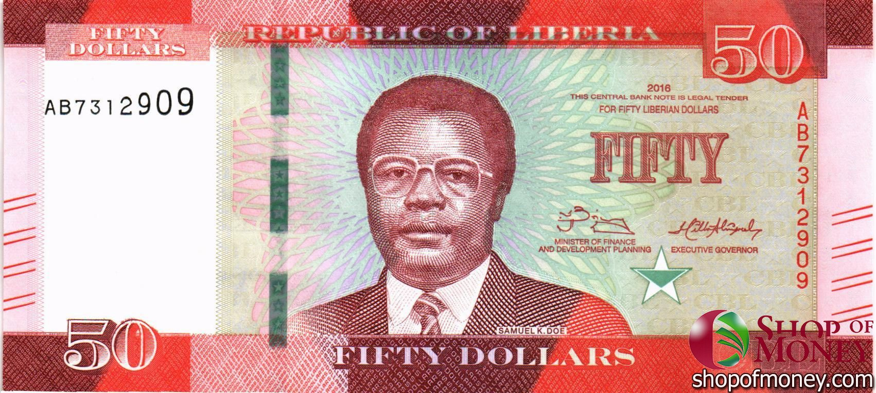 ЛИБЕРИЯ 50 ДОЛЛАРОВ