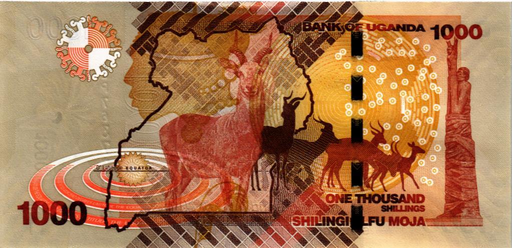 УГАНДА 1000 ШИЛЛИНГОВ мини 2