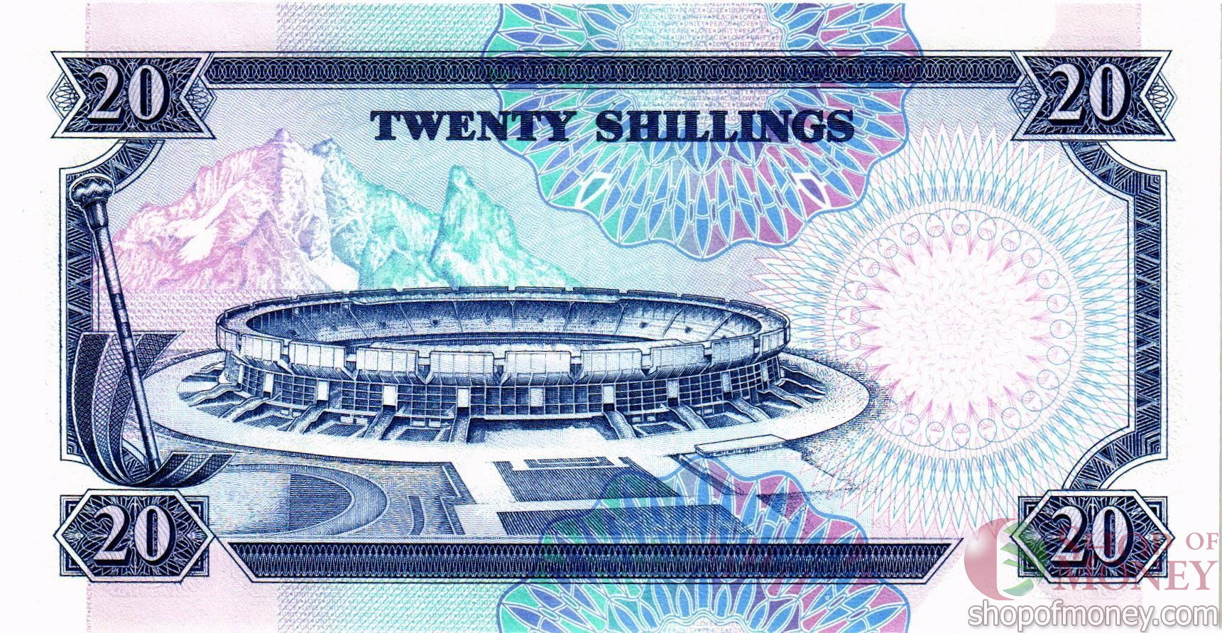 КЕНИЯ 20 ШИЛЛИНГОВ мини 2