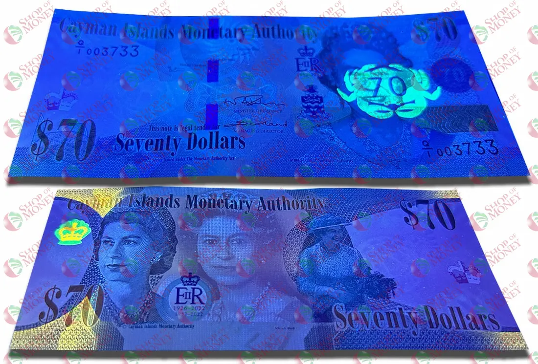 КАЙМАНОВЫ ОСТРОВА 70 ДОЛЛАРОВ #003737 мини 3