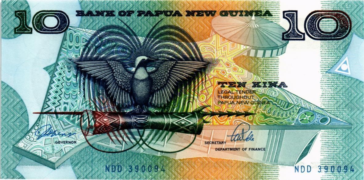 ПАПУА-НОВАЯ ГВИНЕЯ 10 КИНА
