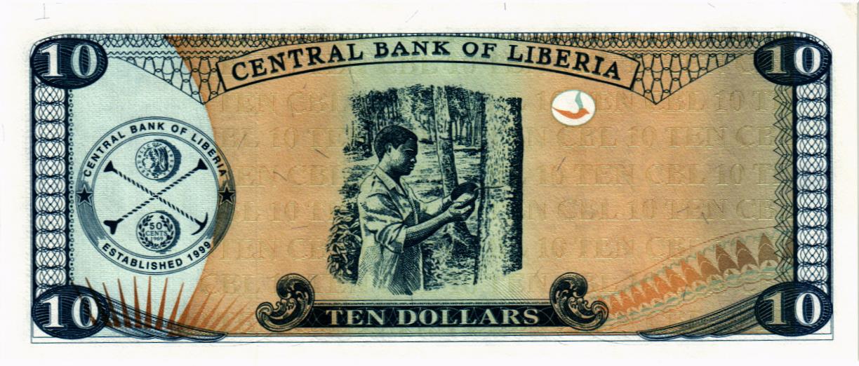 ЛИБЕРИЯ 10 ДОЛЛАРОВ мини 2