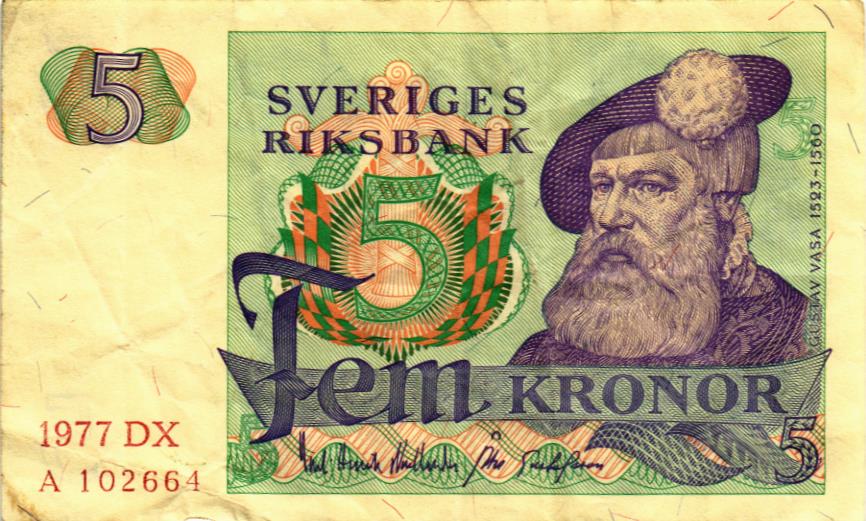ШВЕЦИЯ 5 КРОН