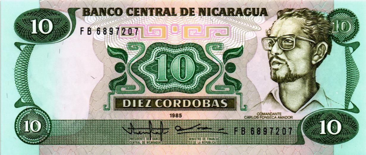 НИКАРАГУА 10 КОРДОБА мини 1