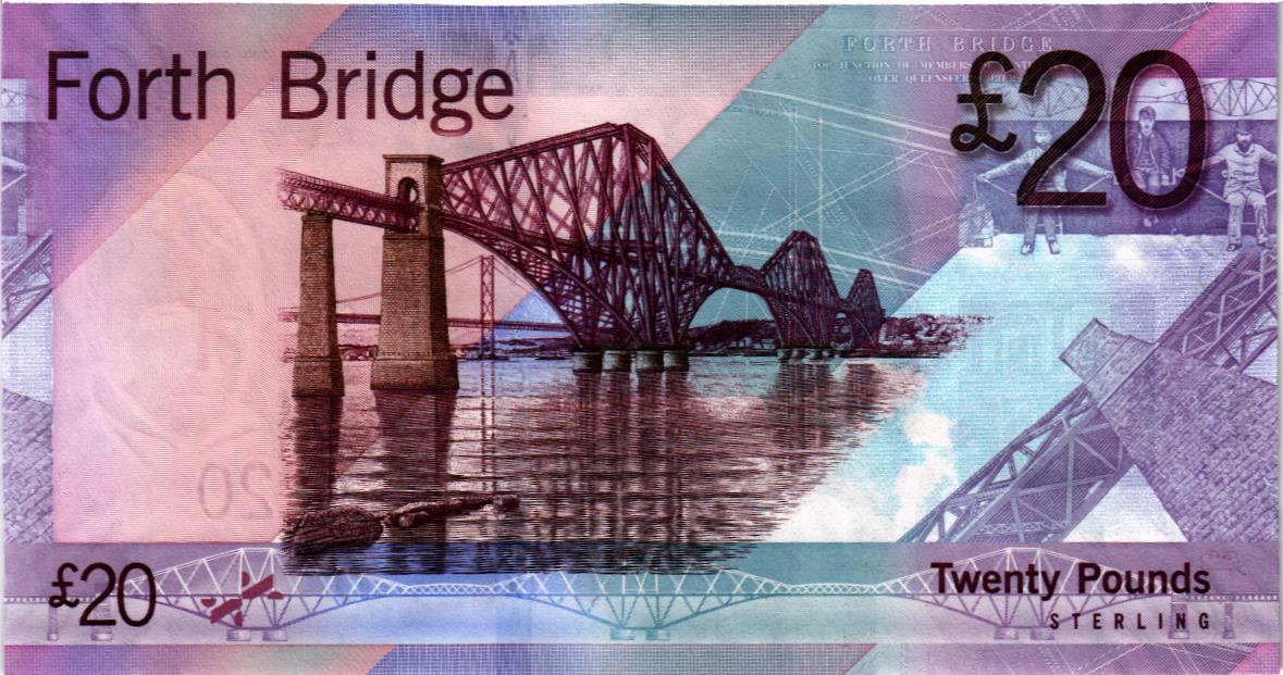 ШОТЛАНДИЯ 20 ФУНТОВ (BANK OF SCOTLAND) мини 2