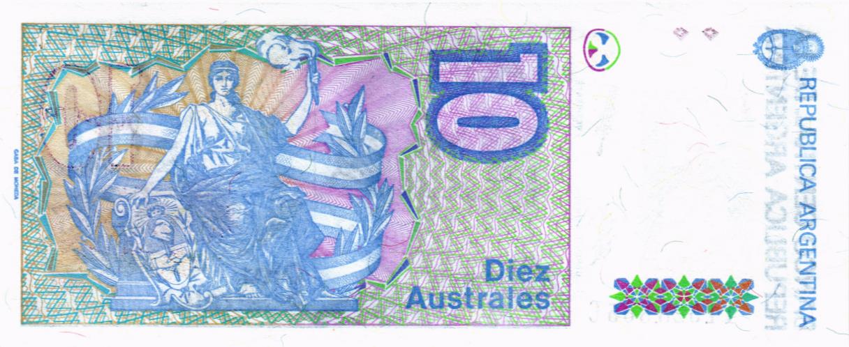 АРГЕНТИНА 10 АУСТРАЛЕЙ мини 2