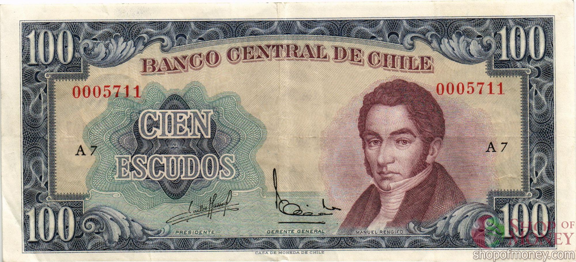 ЧИЛИ 100 ЭСКУДО мини 1