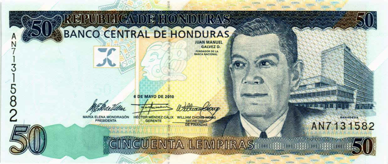 ГОНДУРАС 50 ЛЕМПИР мини 1