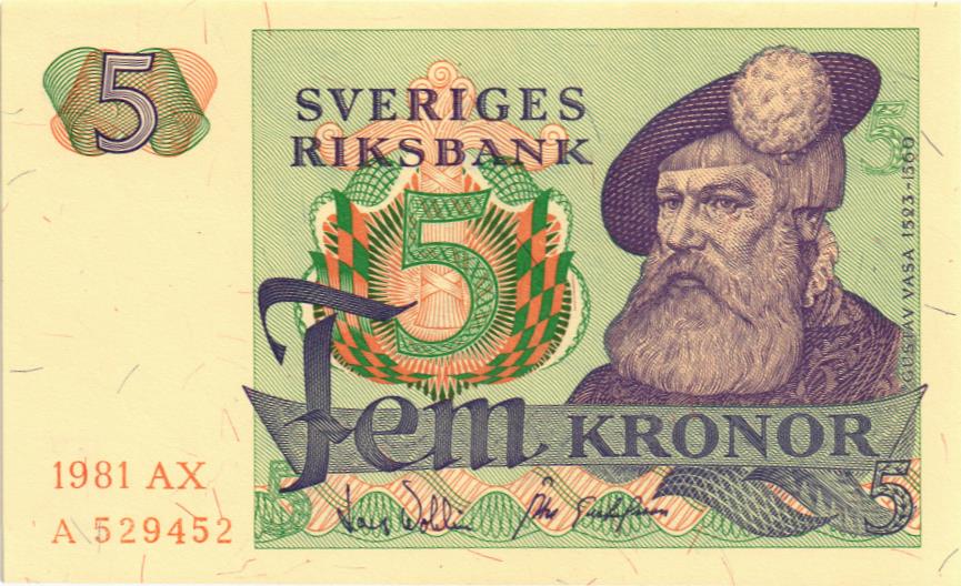 ШВЕЦИЯ 5 КРОН