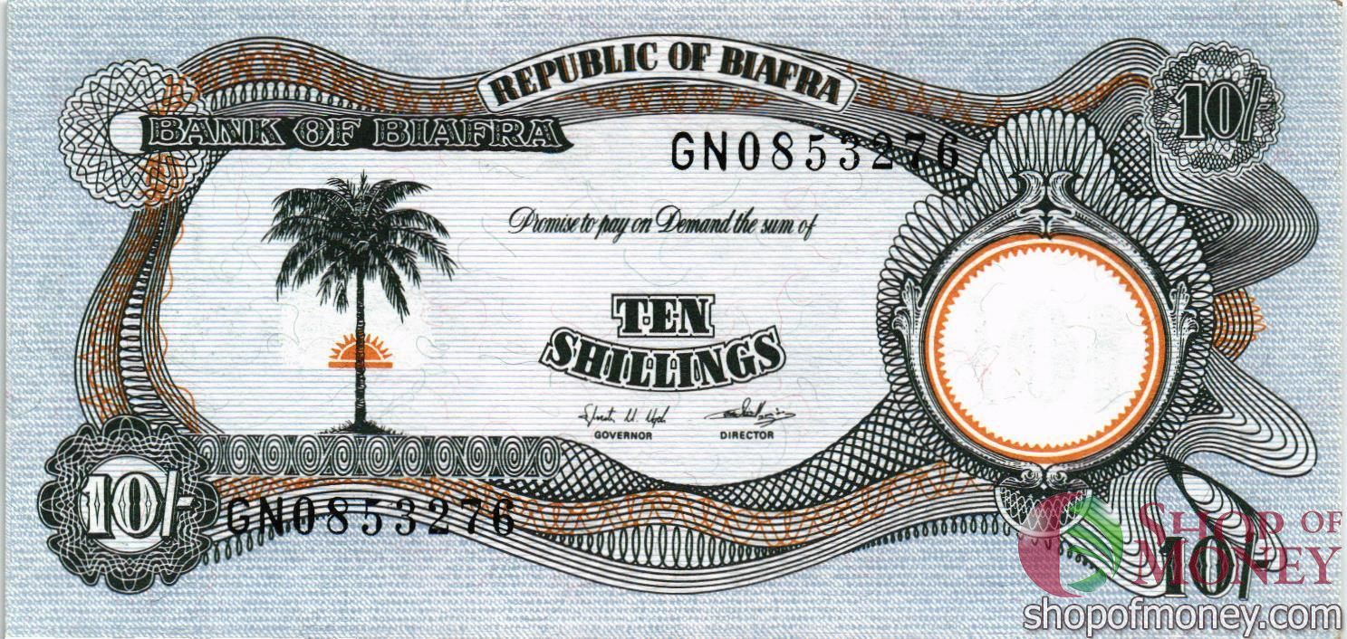 БИАФРА 10 ШИЛЛИНГОВ