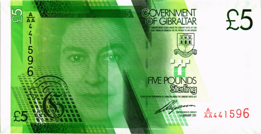 ГИБРАЛТАР 5 ФУНТОВ
