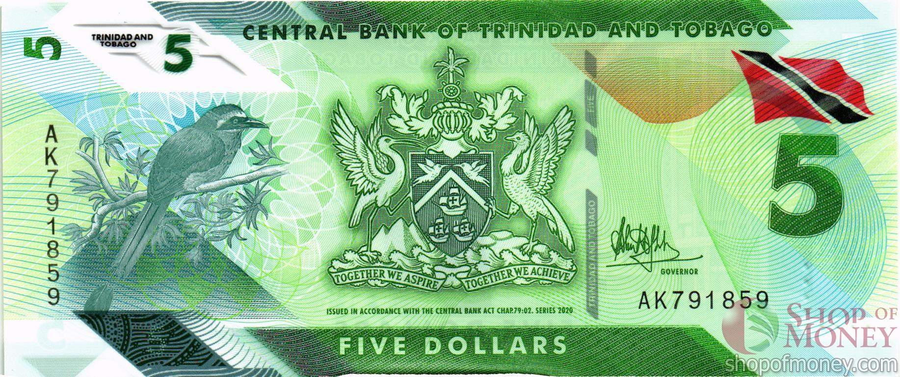 ТРИНИДАД И ТОБАГО 5 ДОЛЛАРОВ