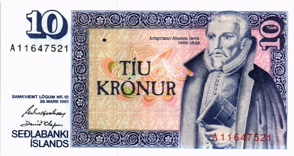 ИСЛАНДИЯ 10 КРОН