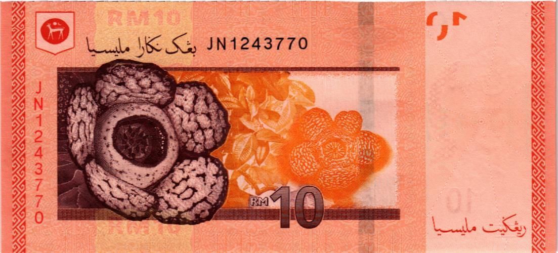 МАЛАЙЗИЯ 10 РИНГГИТ мини 2