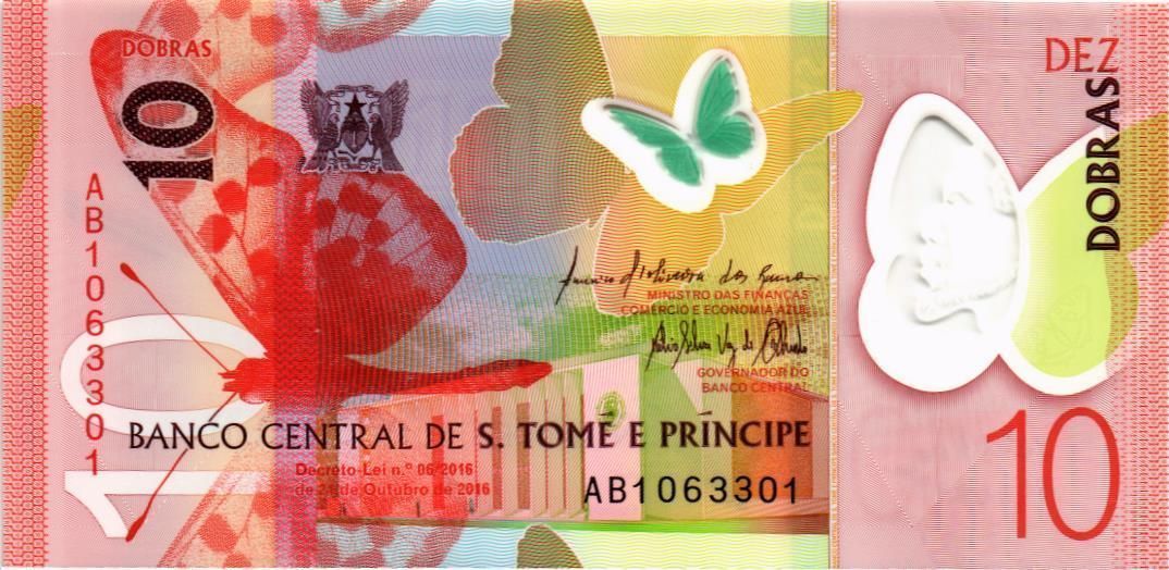 САН-ТОМЕ И ПРИНСИПИ 10 ДОБР (ПОЛИМЕР)