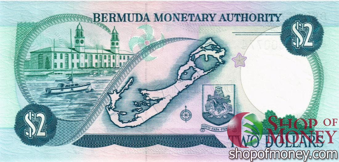 БЕРМУДСКИЕ ОСТРОВА 2 ДОЛЛАРА мини 2