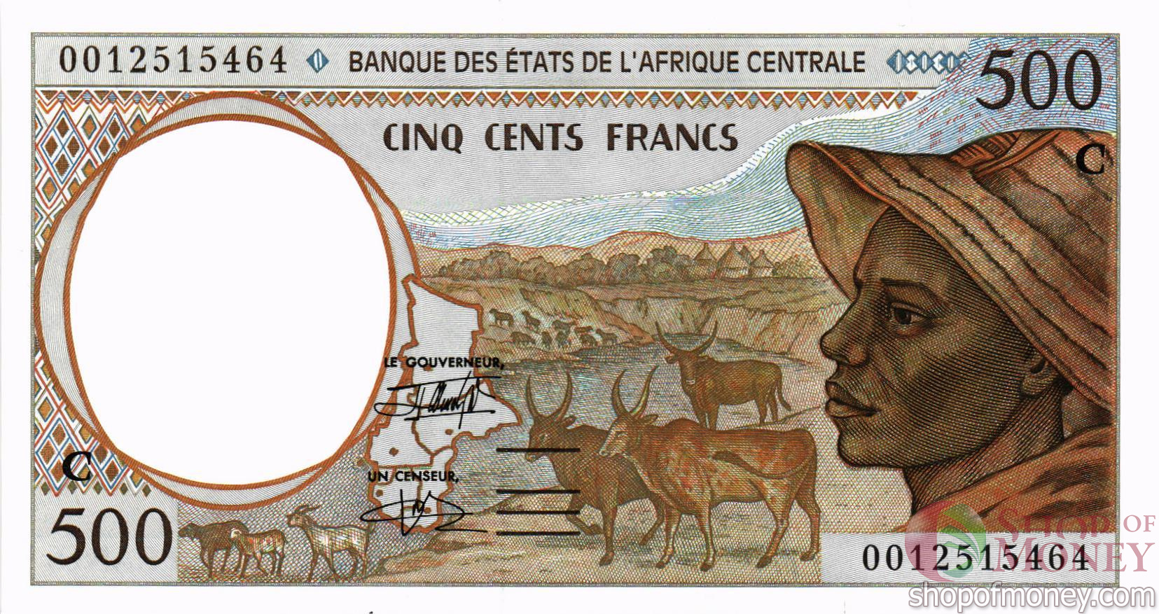 КОНГО 500 ФРАНКОВ мини 1