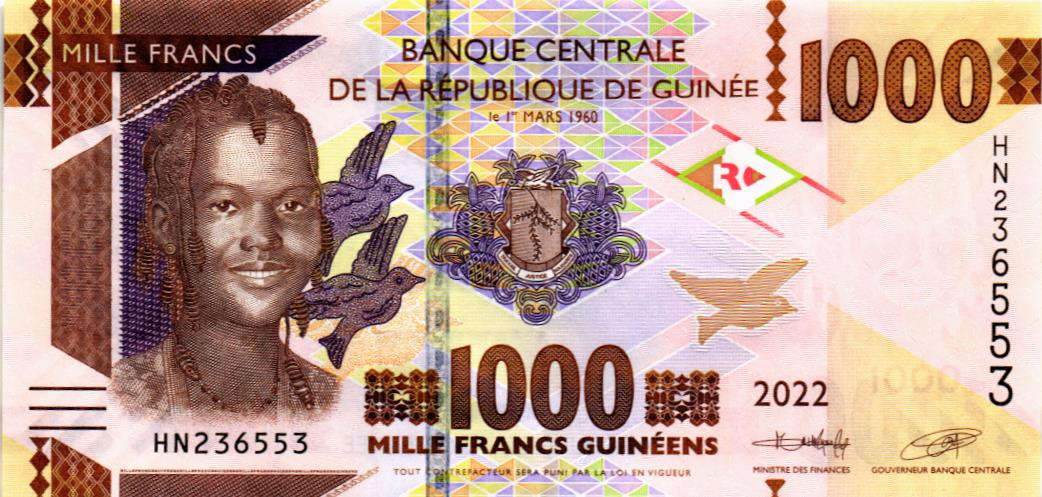 ГВИНЕЯ 1000 ФРАНКОВ