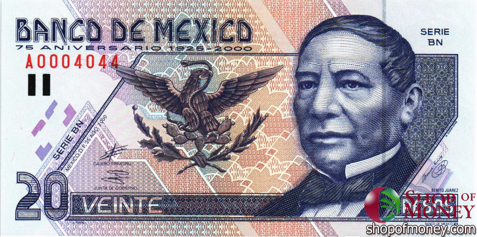 МЕКСИКА 500-200-100-50-20 ПЕСО мини 3