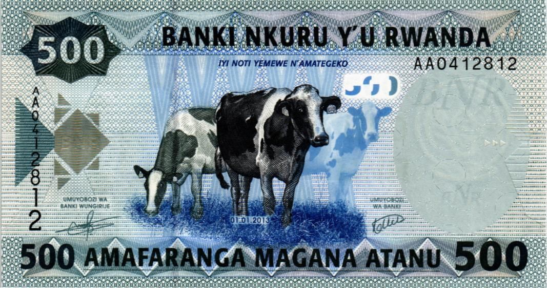 РУАНДА 500 ФРАНКОВ