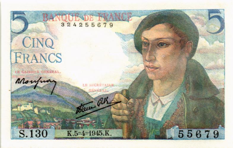 ФРАНЦИЯ 5 ФРАНКОВ