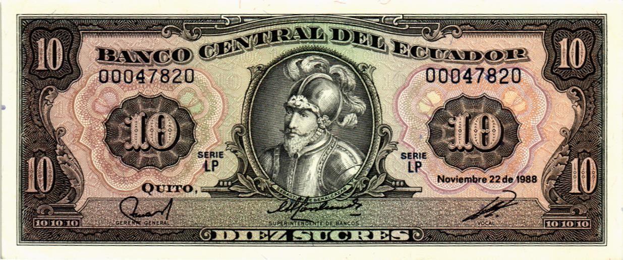 ЭКВАДОР 10 CУКРЕ