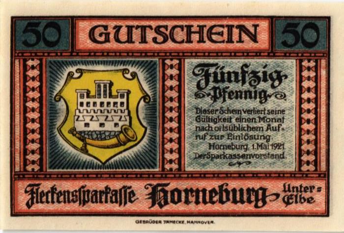 ГЕРМАНИЯ 50 ПФЕННИГОВ (НОТГЕЛЬД)