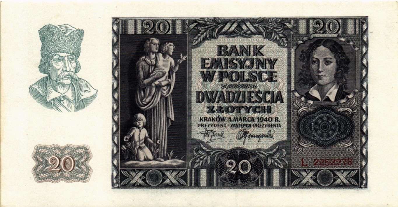 ПОЛЬША 20 ЗЛОТЫХ