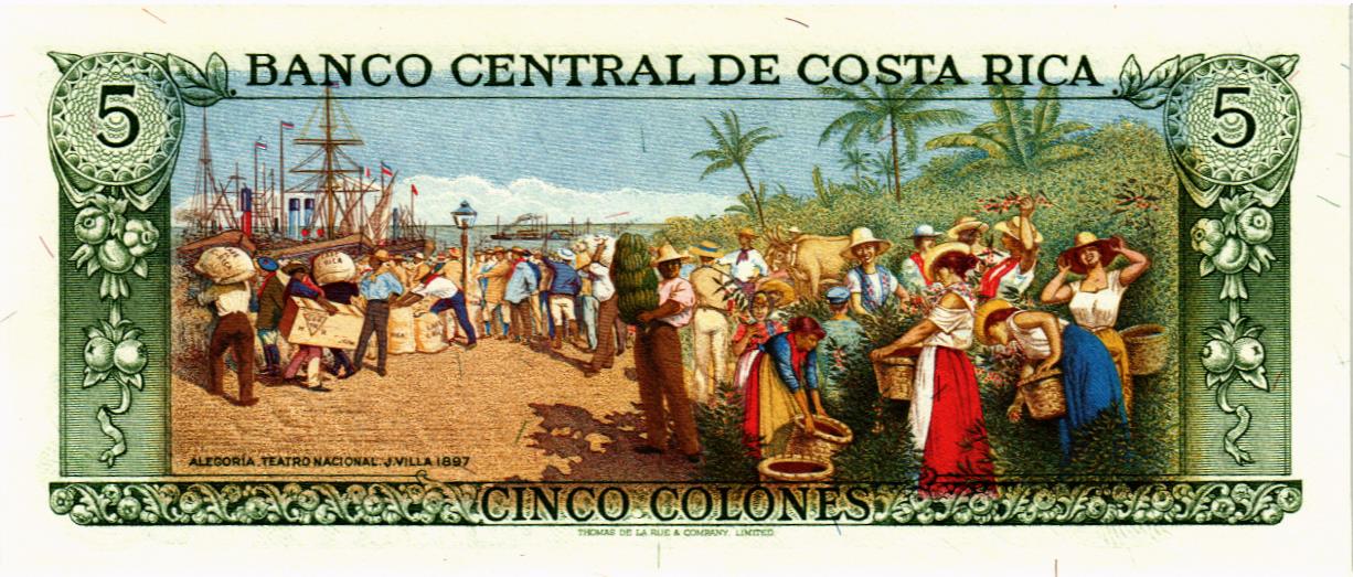 КОСТА-РИКА 5 КОЛОН (07.04.1983) мини 2