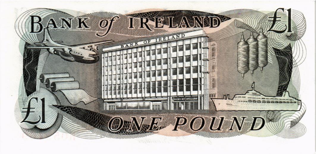 ИРЛАНДИЯ 1 ФУНТ (BANK OF IRELAND) мини 2