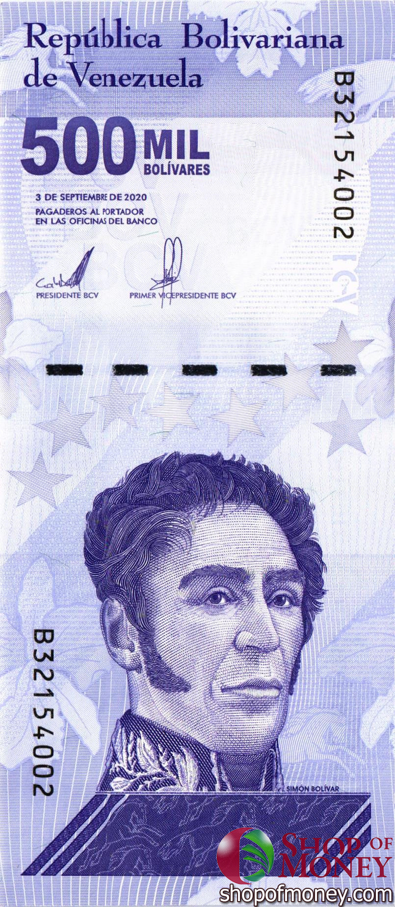 ВЕНЕСУЭЛА 500000 БОЛИВАР мини 1