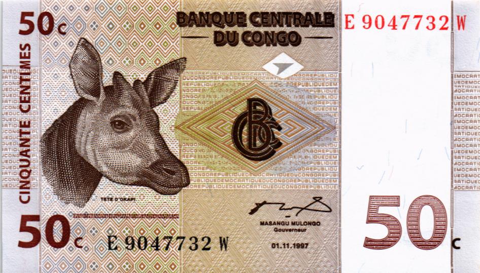 КОНГО ДР 50 САНТИМОВ мини 1