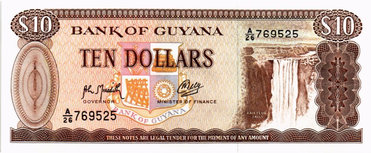 ГАЙАНА 10 ДОЛЛАРОВ мини 1