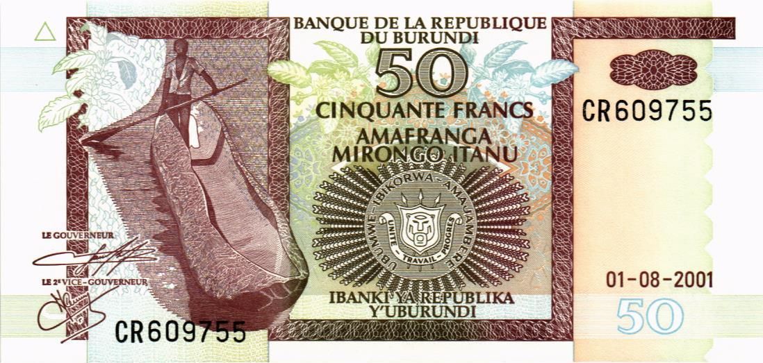 БУРУНДИ 50 ФРАНКОВ