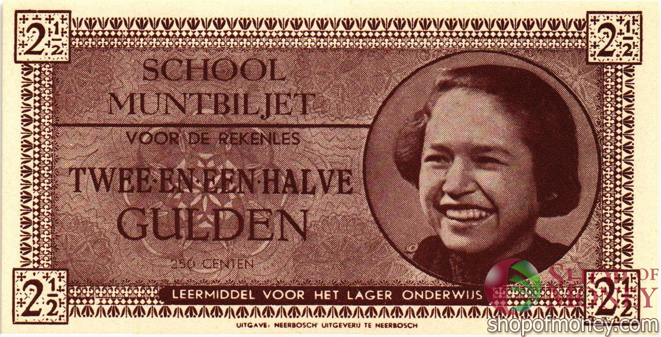 НИДЕРЛАНДЫ 2.5 ГУЛЬДЕНА (ШКОЛЬНЫЕ ДЕНЬГИ)