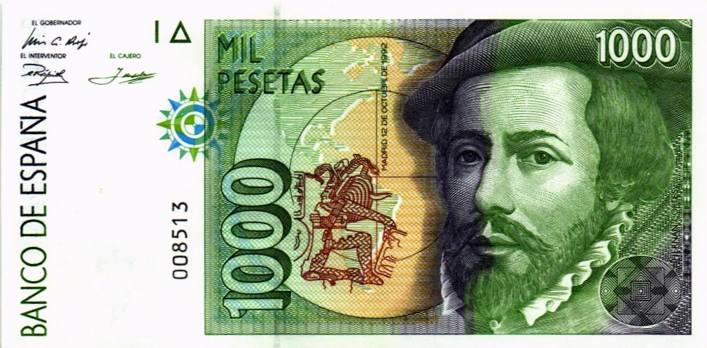 ИСПАНИЯ 1000 ПЕСЕТ
