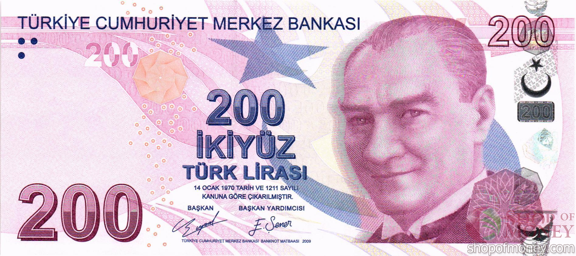 ТУРЦИЯ 200 ЛИР